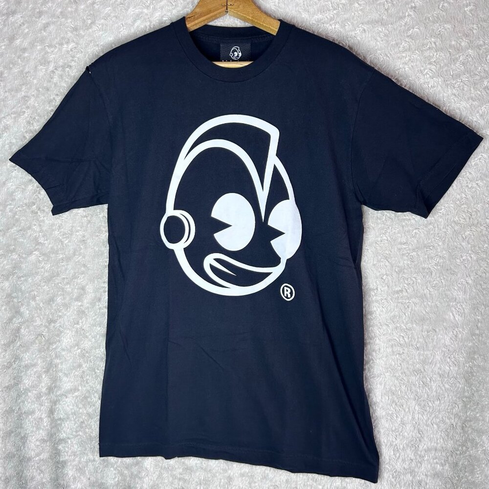 KidRobot Big Head Logo Black‎ Made in USA Tee Shirt Size Medium